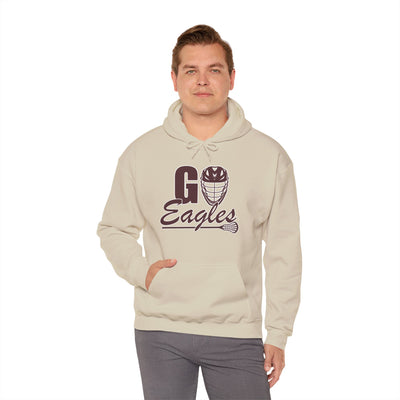 Adult Unisex Go Eagles Lacrosse Graphic Hoodie