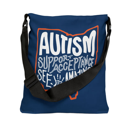 "Autism See The Amazing" Bridgeway Graphic Adjustable Tote Bag