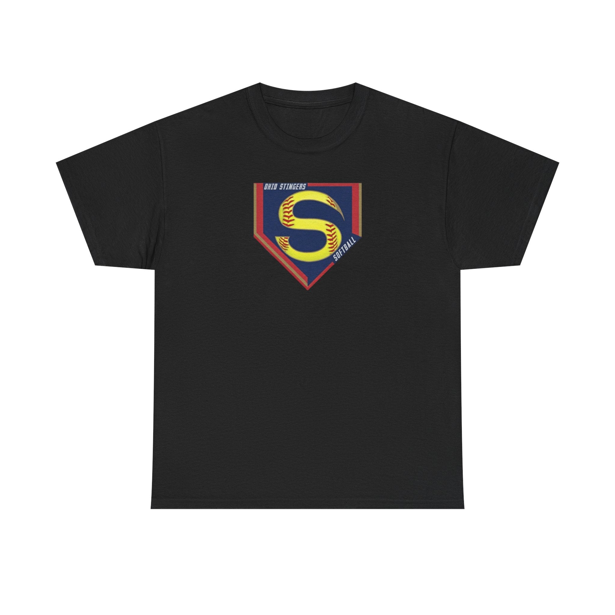 Adult Unisex Stingers Softball Logo Graphic Short Sleeve Gildan Heavy Tee