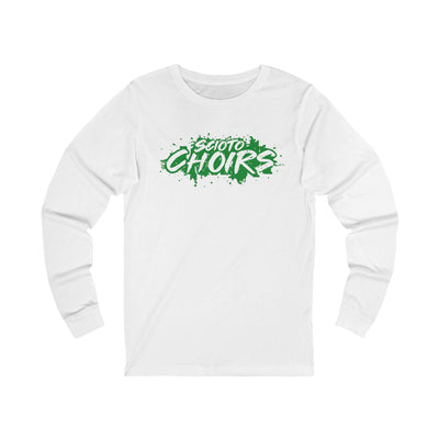 Adult Unisex Dublin Scioto Choirs Paint Splatter Graphic Long Sleeve Bella + Canvas Soft Tee