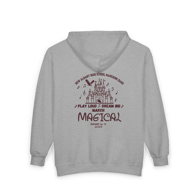 Adult Unisex NAHS Marching Band March Magical Graphic Full-Zip Sweatshirt