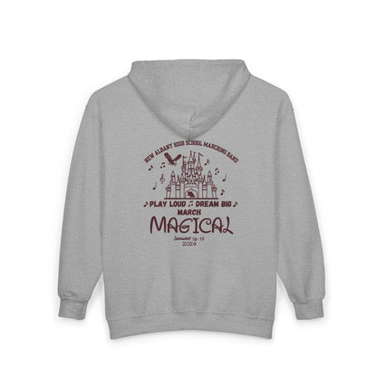 Adult Unisex NAHS Marching Band March Magical Graphic Full-Zip Sweatshirt