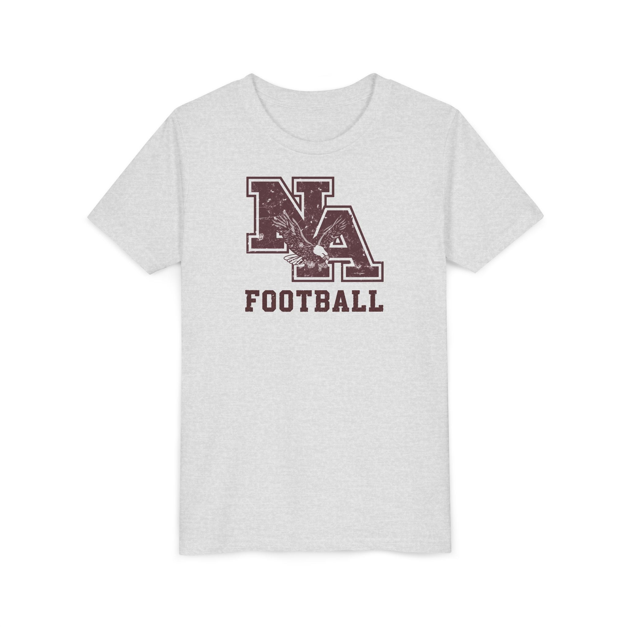 Youth New Albany Football Distressed Vintage Logo Graphic Short Sleeve Bella + Canvas Soft Tee