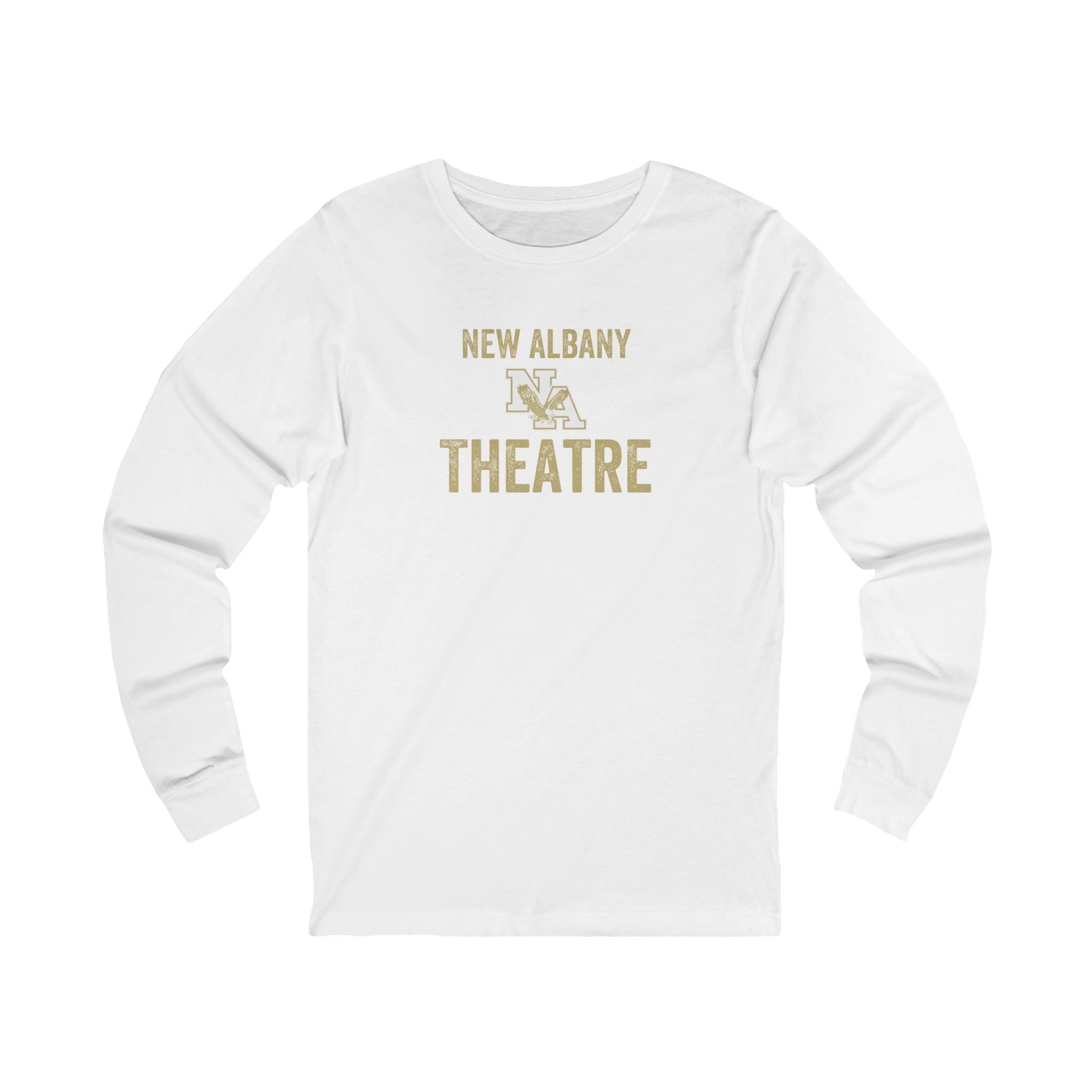 Adult Unisex Vintage Distressed New Albany Theatre Graphic Long Sleeve Soft Tee