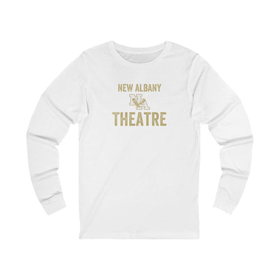 Adult Unisex Vintage Distressed New Albany Theatre Graphic Long Sleeve Soft Tee