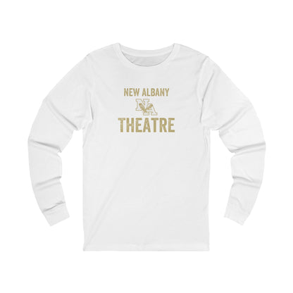 Adult Unisex Vintage Distressed New Albany Theatre Graphic Long Sleeve Soft Tee