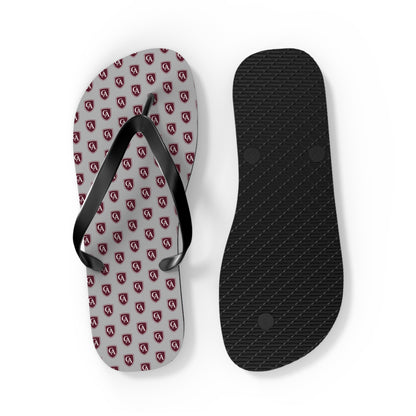 Columbus Academy Allover Logo Print Flip Flops