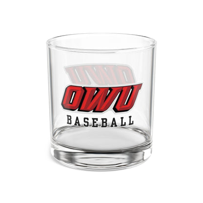 OWU Bishops Baseball Graphic Rocks Glass