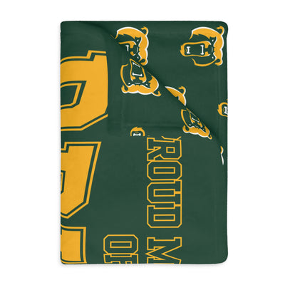 Bruin Nation Graphic Super Soft Velveteen Microfiber Blanket (Two-sided print)