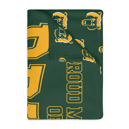 Bruin Nation Graphic Super Soft Velveteen Microfiber Blanket (Two-sided print)