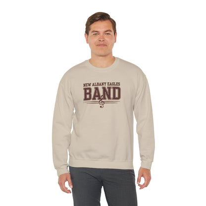 Adult Unisex New Albany Eagles Band Musical Note Graphic Sweatshirt