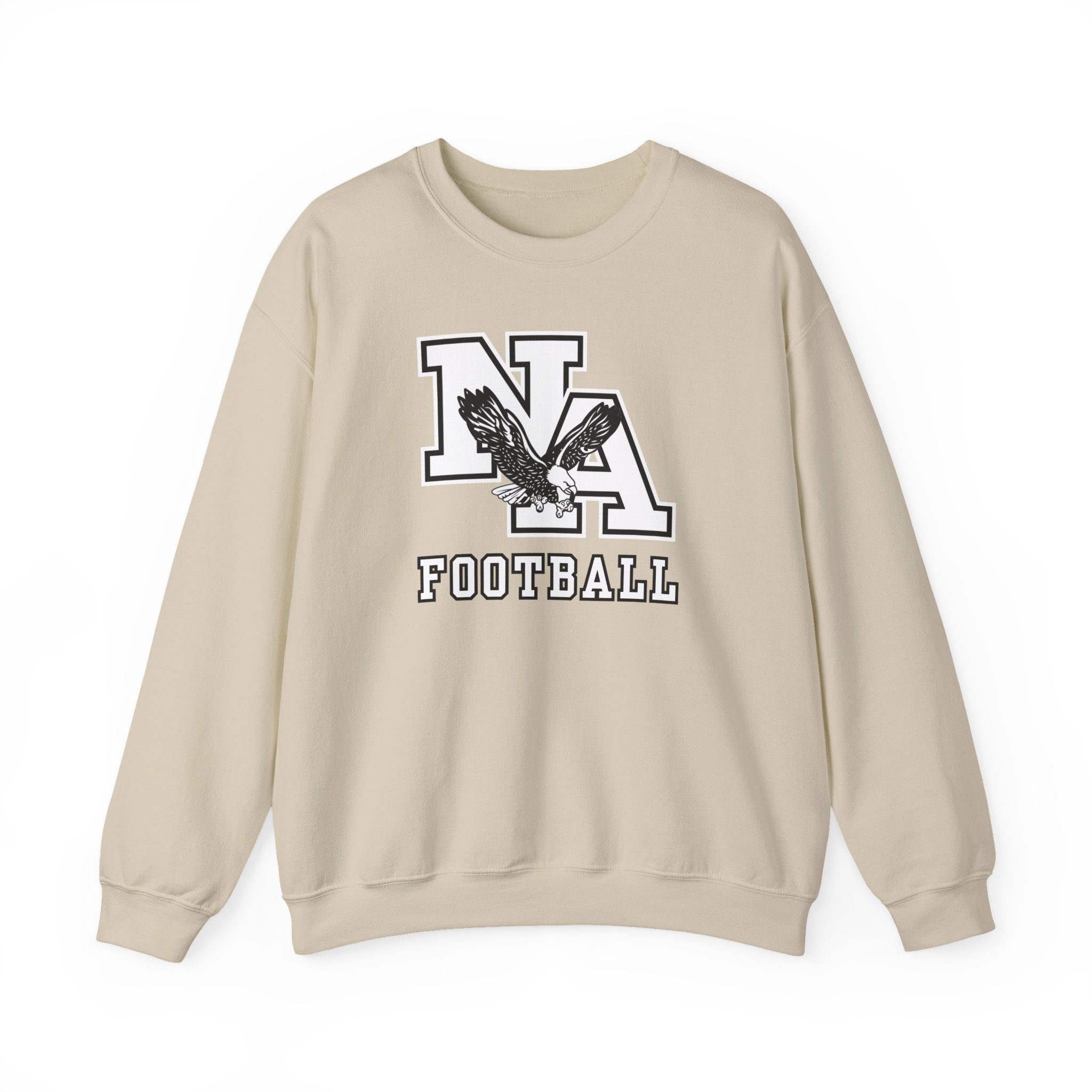 Adult Unisex Classic Logo White Football Graphic Sweatshirt