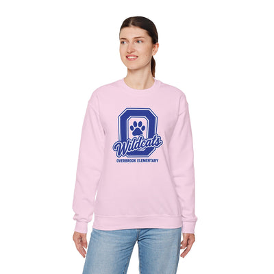 Adult Unisex Overbrook Elementary Wildcats Block Letter Graphic Sweatshirt