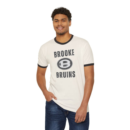 Adult Unisex Brooke Bruins Vintage Distressed Graphic Short Sleeve Ringer Tee