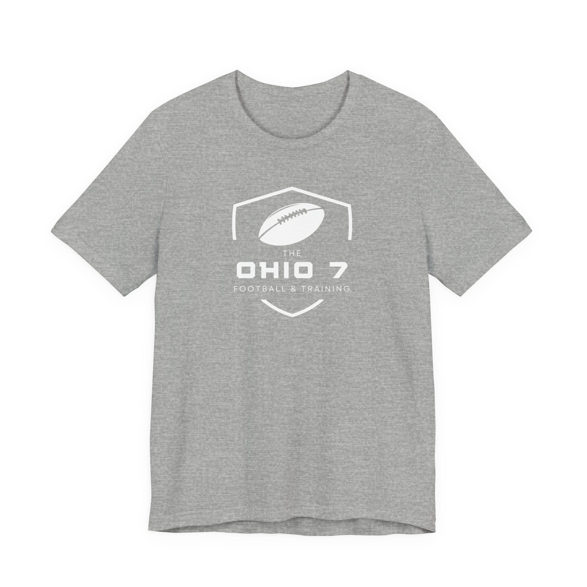 Adult Unisex The Ohio 7 White Logo Short Sleeve Bella + Canvas Soft Tee