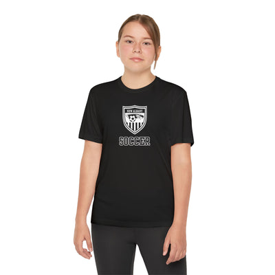 Youth New Albany Youth Soccer League Crest Graphic Sport-Tek Competitor Performance Tee