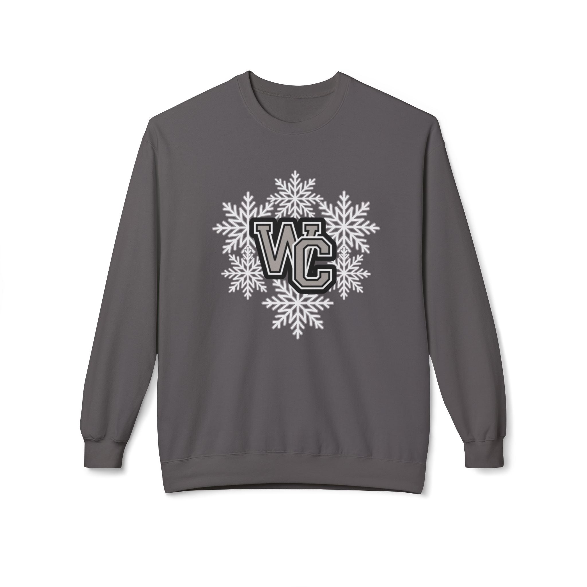 Adult Unisex Westerville Central Spirited Snowflake Graphic Soft Style Sweatshirt