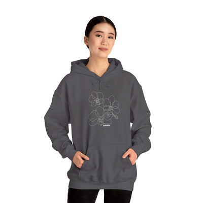 Adult Unisex Orchid Graphic Hoodie - Akhia