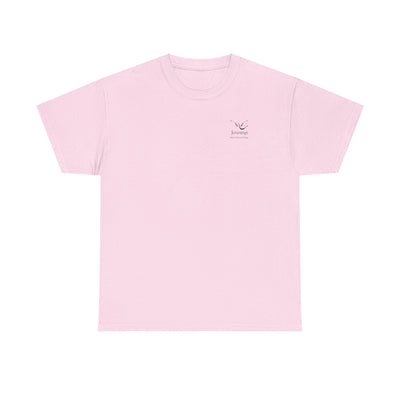Adult Unisex Heavy Cotton Short Sleeve Tee - Black Notre Dame Village Jennings Logo