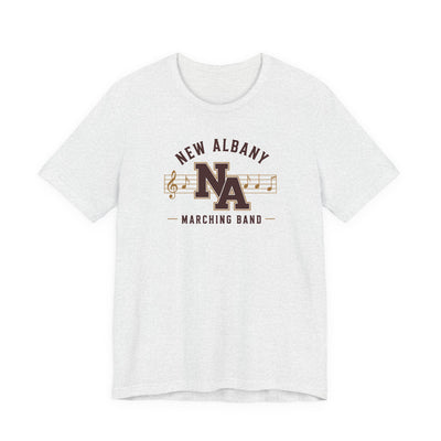 Adult Unisex New Albany Marching Melodies Graphic Short Sleeve Bella + Canvas Soft Tee