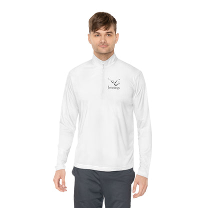 Adult Unisex Sport-Tek Competitor Performance Quarter-Zip Pullover - Black Jennings Logo