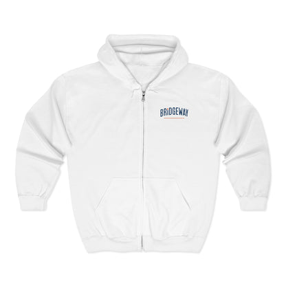 Adult Unisex Autism Imprint Graphic Full-Zip Sweatshirt