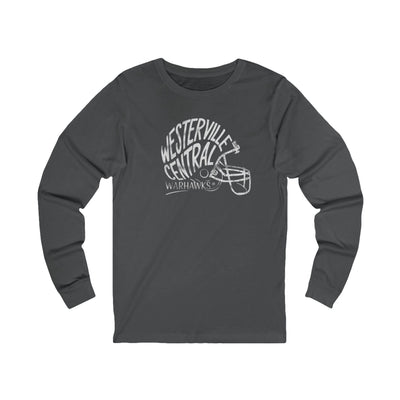 Adult Unisex Westerville Central Hustle Helmet Graphic Long Sleeve Soft Tee