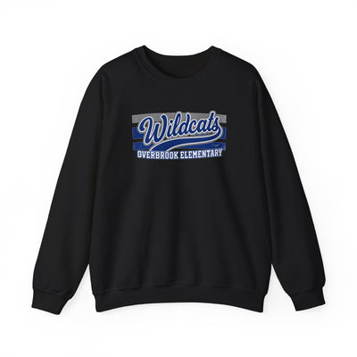 Adult Unisex Overbrook Elementary Wildcats Vintage Distressed Spirit Graphic Sweatshirt