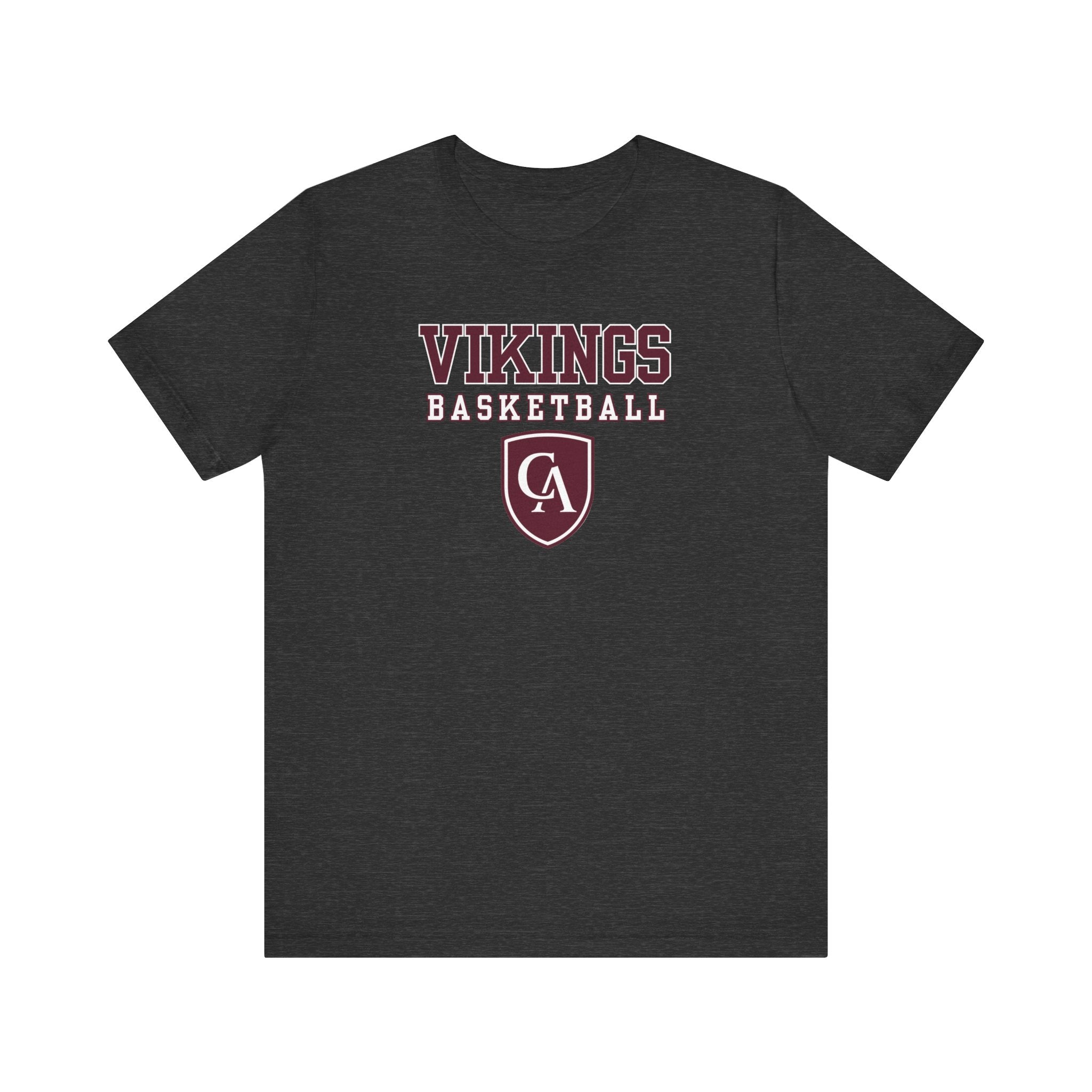 Adult Unisex Columbus Academy Vikings Basketball Graphic Short Sleeve Bella + Canvas Soft Tee