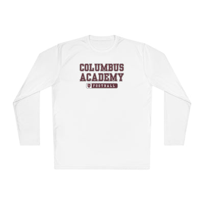 Adult Unisex Columbus Academy Football Graphic Sport-Tek Competitor Performance Long Sleeve Tee