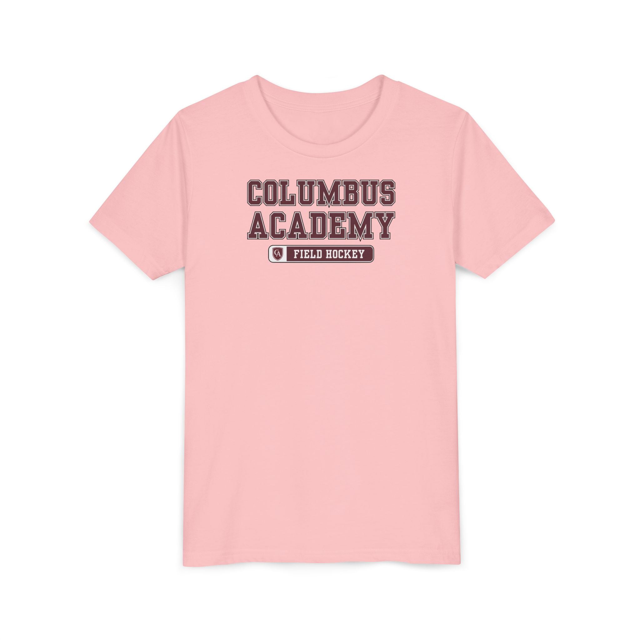 Youth Columbus Academy Field Hockey Graphic Short Sleeve Bella + Canvas Soft Tee