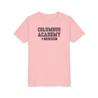 Youth Columbus Academy Field Hockey Graphic Short Sleeve Bella + Canvas Soft Tee