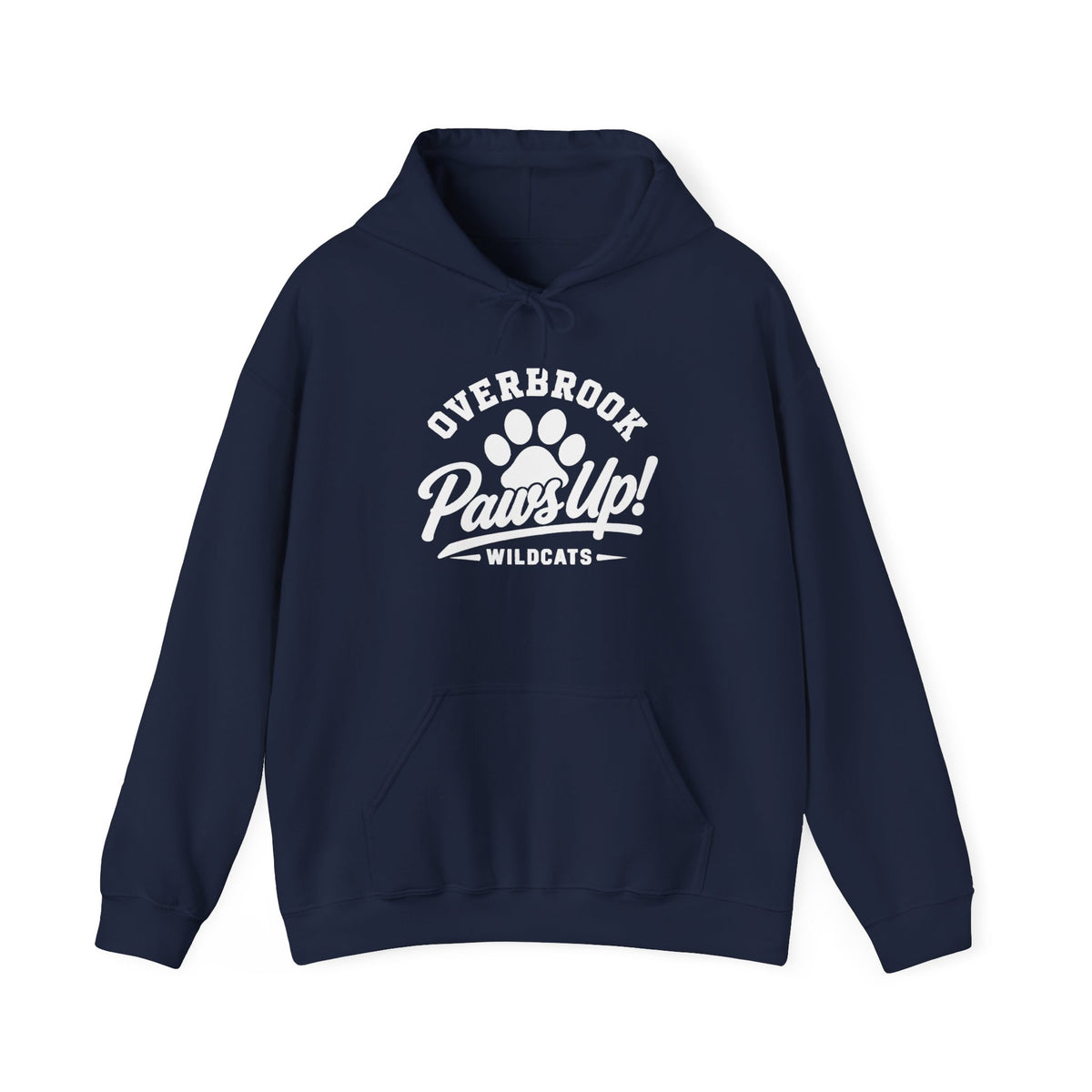 Adult Unisex Overbrook Elementary Paws Up Graphic Hoodie