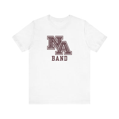 Adult Unisex New Albany Band Word Logo Graphic Short Sleeve Soft Tee