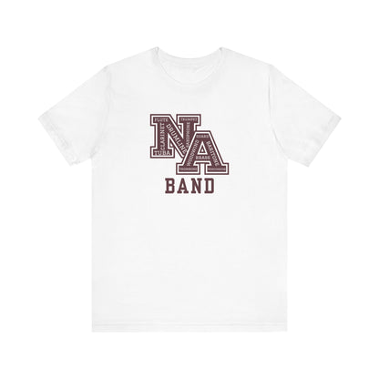Adult Unisex New Albany Band Word Logo Graphic Short Sleeve Soft Tee
