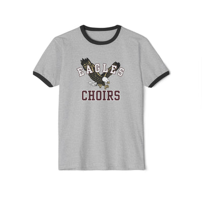Adult Unisex Flying Choirs Eagle Graphic Short Sleeve Ringer Tee
