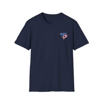 Adult Unisex South Hills Swim Club Patriotic Graphic Short Sleeve Gildan Softstyle Tee