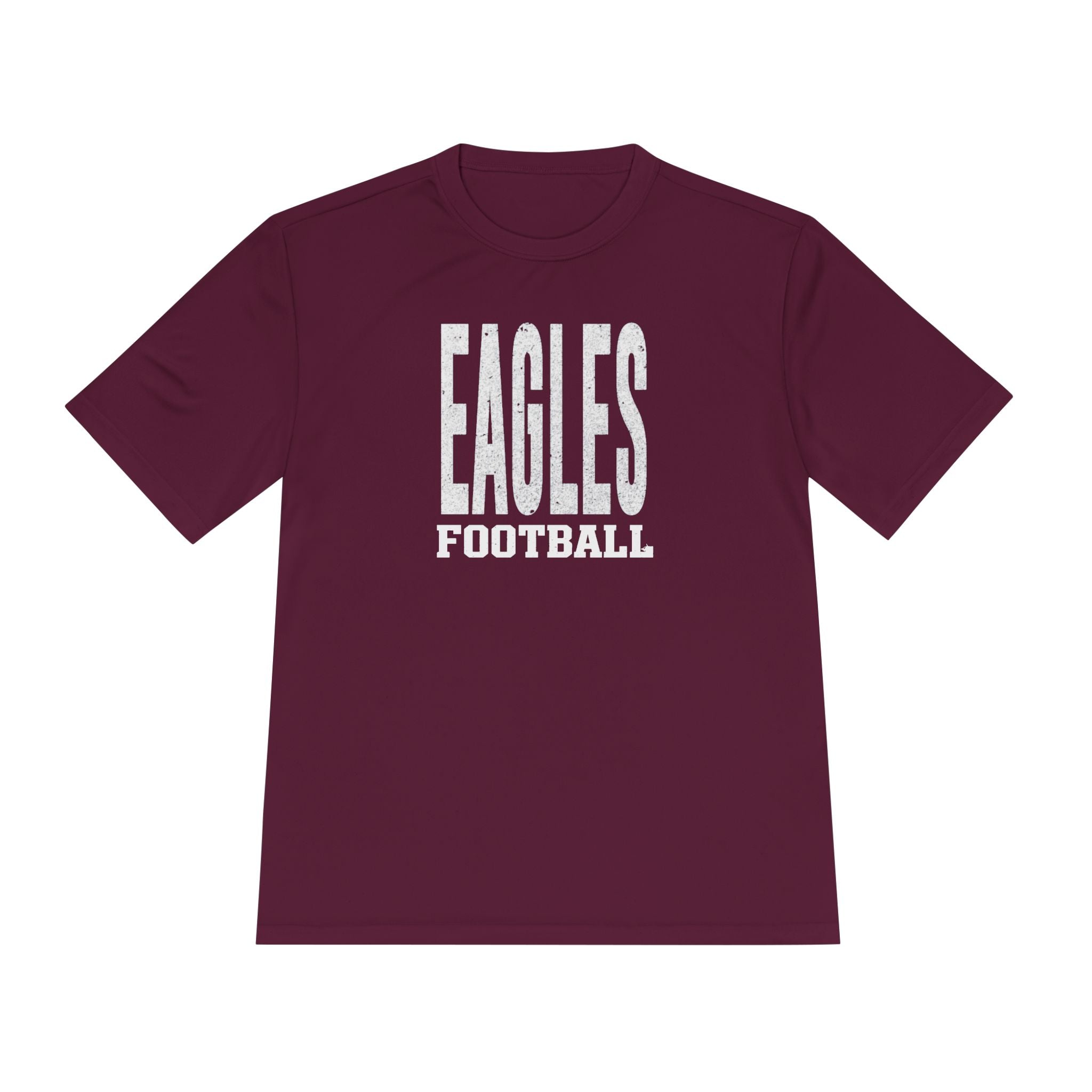 Adult Unisex New Albany Football Distressed Enlarged Graphic Sport-Tek Competitor Performance Tee