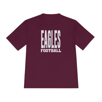 Adult Unisex New Albany Football Distressed Enlarged Graphic Sport-Tek Competitor Performance Tee