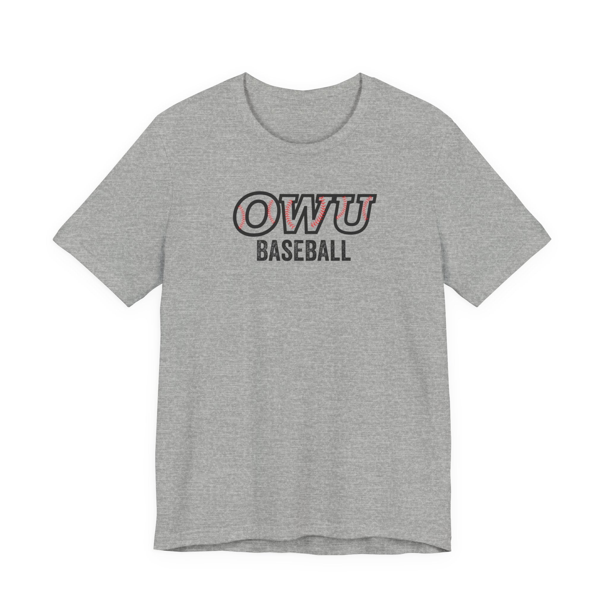 Adult Unisex OWU Baseball Stitches Graphic Short Sleeve Soft Tee