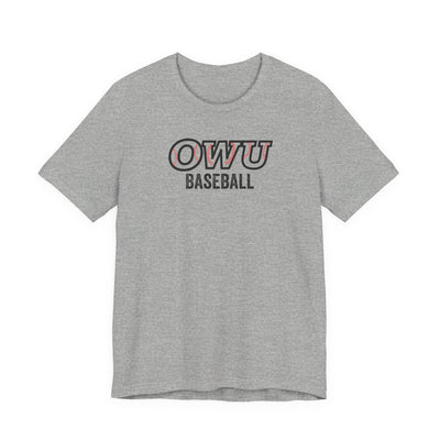 Adult Unisex OWU Baseball Stitches Graphic Short Sleeve Soft Tee