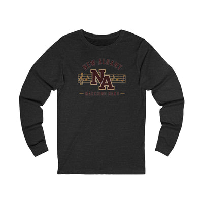 Adult Unisex  New Albany Marching Melodies Graphic Long Sleeve Bella + Canvas Soft Tee