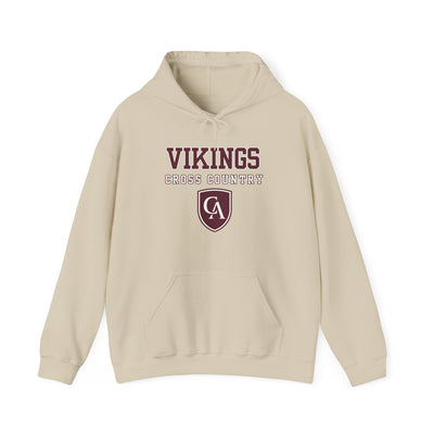 Adult Unisex Columbus Academy Vikings Cross Country Graphic Gildan Heavy Blend Hoodie