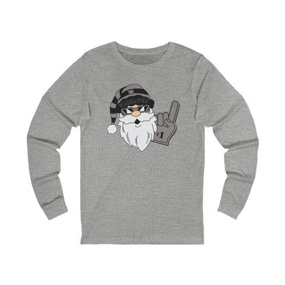 Adult Unisex Westerville Central Spirited Santa Graphic Long Sleeve Soft Tee