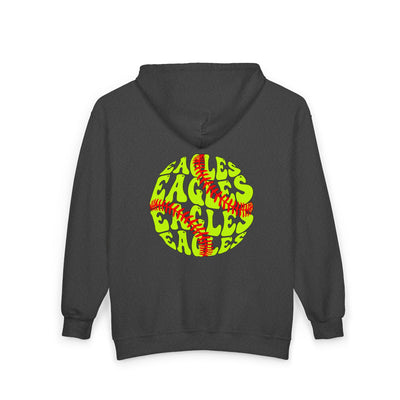 Adult Unisex New Albany Eagles Curveball Graphic Full-Zip Sweatshirt