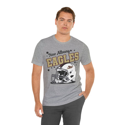 Adult Unisex New Albany Eagles Football Pride Graphic Short Sleeve Soft Tee