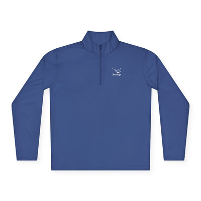 Adult Unisex Sport-Tek Competitor Performance Quarter-Zip Pullover - White Jennings Logo