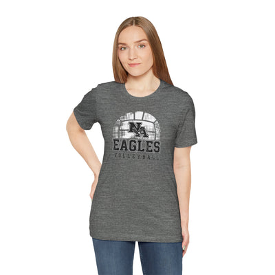 Adult Unisex New Albany Eagles Spike it Graphic Short Sleeve Soft Tee