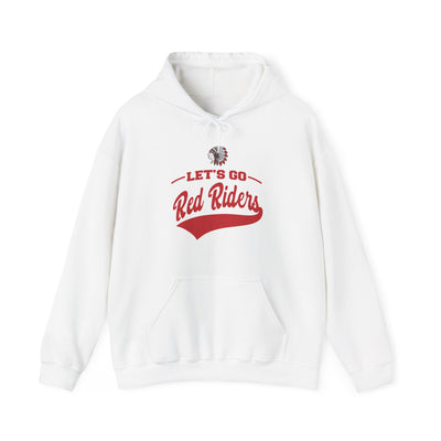 Adult Unisex Let's Go Red Riders Graphic Hoodie