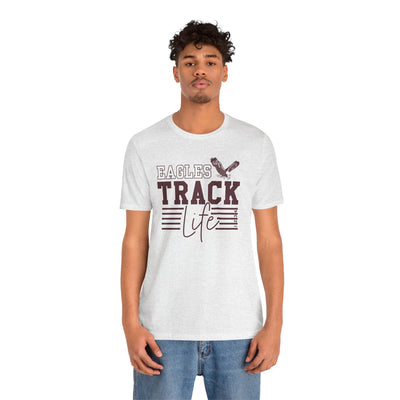Adult Unisex Eagles Track Life Graphic Short Sleeve Soft Tee